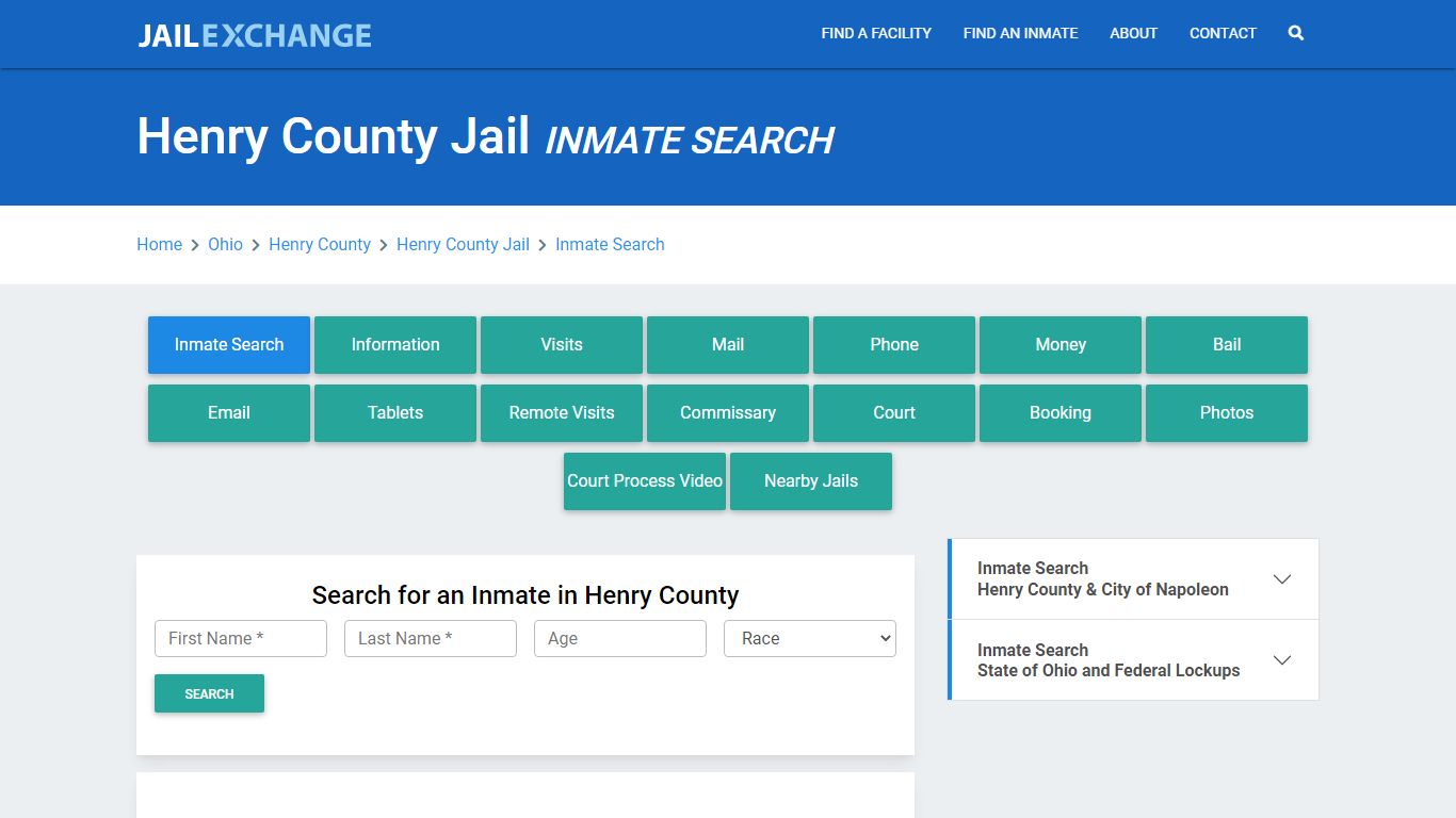 Henry County Jail, OH Inmate Search: Roster & Mugshots - Jail Exchange