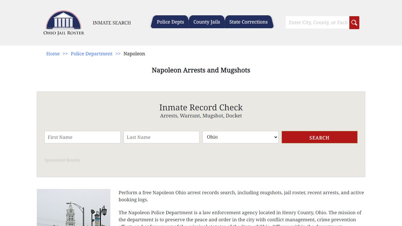 Napoleon Arrests and Mugshots - Jail Roster Search